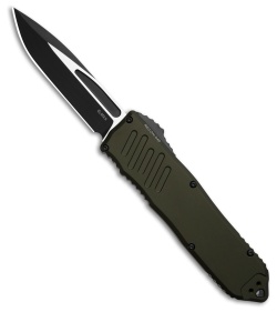 Guardian Tactical RECON-040 OTF Automatic Knife OD Green Aluminum (4" Two-Tone)