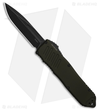 Guardian Tactical RECON-040 OTF Automatic Knife OD Green Aluminum (4" Dark SW)