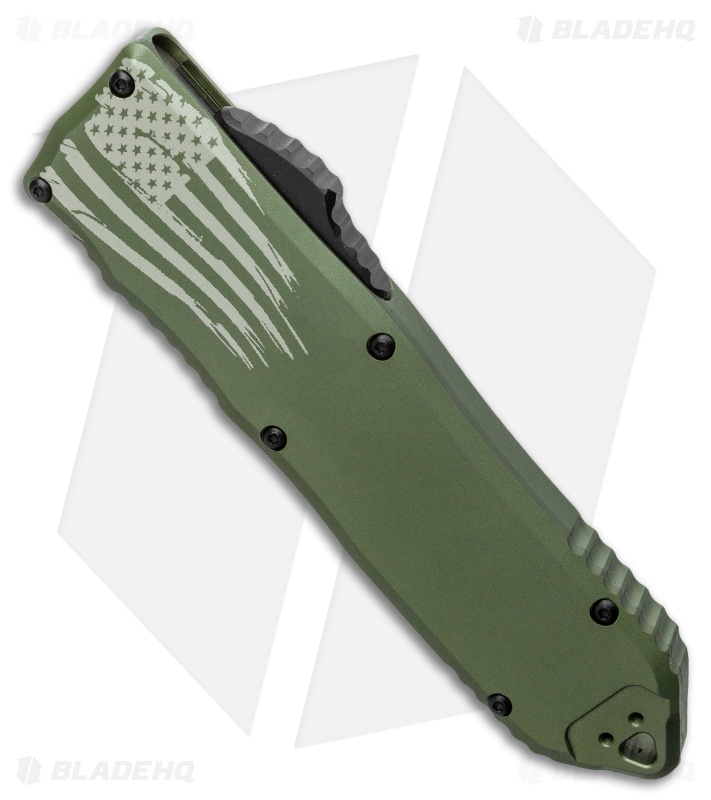 Guardian Tactical RECON-ELITE OTF Auto Knife Tanto OD Green (4" Black Serr)