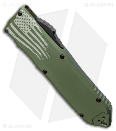 Guardian Tactical RECON-ELITE OTF Auto Knife Tanto OD Green (4" Black Serr)