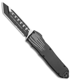 Guardian Tactical RECON-ELITE OTF Auto Knife Tanto (4.0 Two Tone Black Serr) | 110670