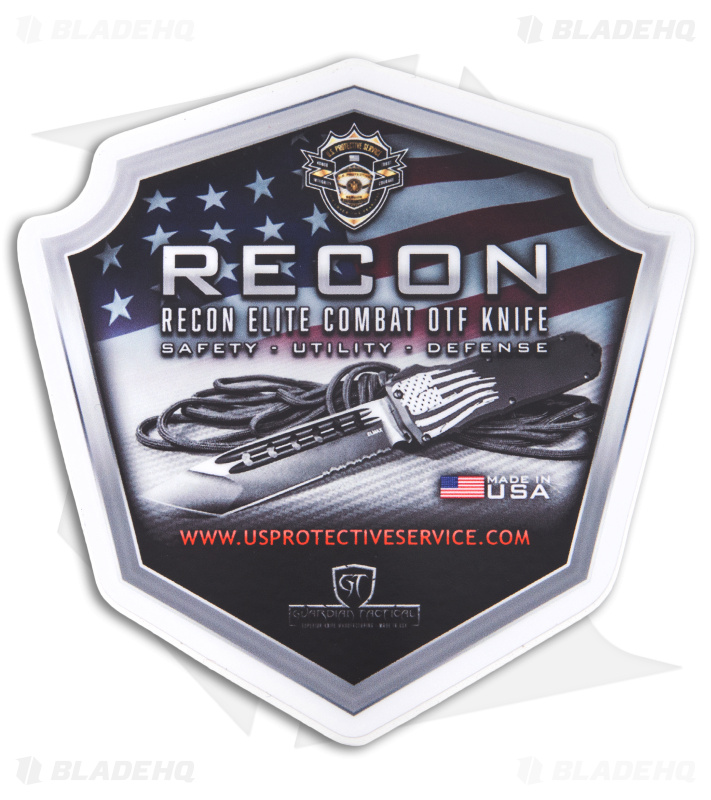 Guardian Tactical RECON-ELITE OTF Auto Knife Tanto Aluminum (4.0 Two-Tone)