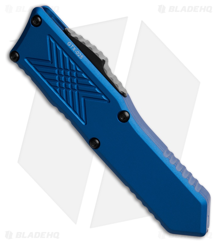 Guardian Tactical GTX-025 Blue OTF Automatic Knife (2.5" Black) 