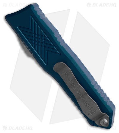 Guardian Tactical GTX-025 Blue OTF Automatic Knife (2.5" Stonewash Tanto) 