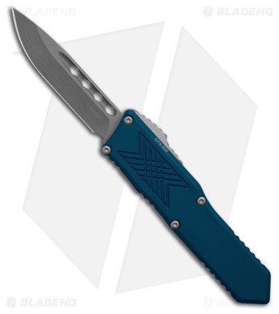 Guardian Tactical GTX-025 Blue OTF Automatic Knife (2.5" Stonewash) 