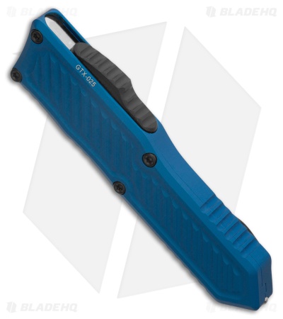 Guardian Tactical GTX-025 D/E Dagger OTF Knife Blue Aluminum (2.75" Two-Tone)