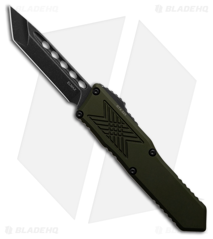 Guardian Tactical GTX-025 OD Green OTF Automatic Knife (2.5" Dark SW Tanto) 