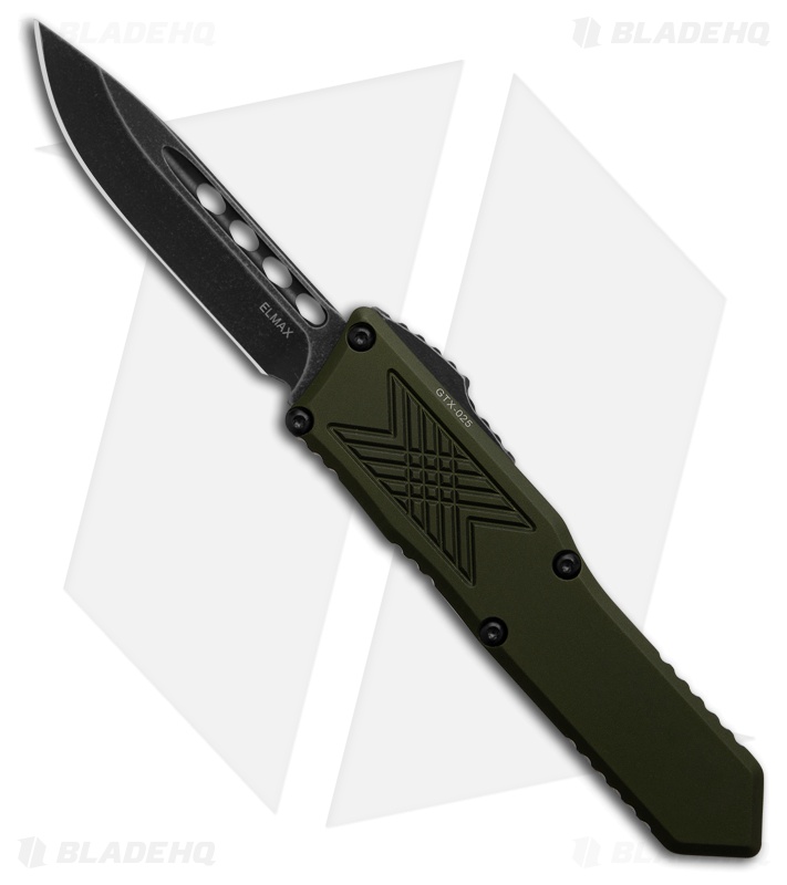 Guardian Tactical GTX-025 OD Green OTF Automatic Knife (2.5" Dark Stonewash)