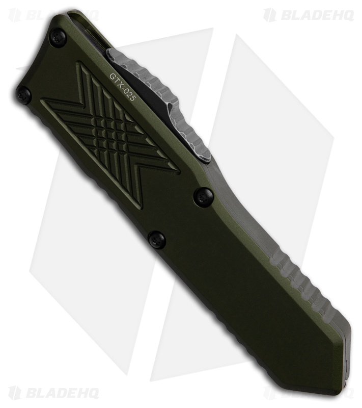 Guardian Tactical GTX-025 OD Green OTF Automatic Knife (2.5" Black) 