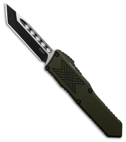 Guardian Tactical GTX-025 OD Green OTF Automatic Knife (2.5" Two-Tone Tanto)