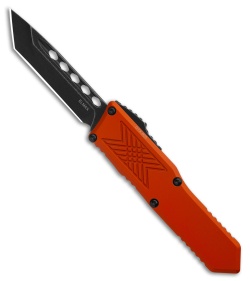 Guardian Tactical GTX-025 OTF Auto Knife Burnt Orange Aluminum (2.5" Dark SW)