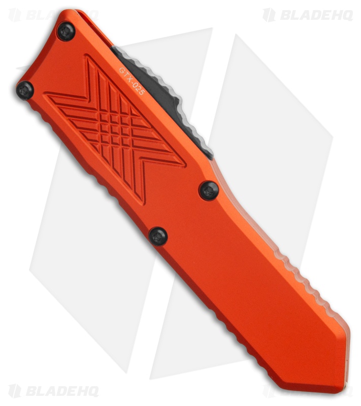 Guardian Tactical GTX-025 S/E OTF Knife Burnt Orange Aluminum (2.5" Two-Tone)