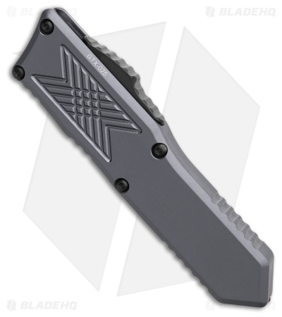 Guardian Tactical GTX-025 Limited Gray OTF Automatic Knife (2.5" Black) 