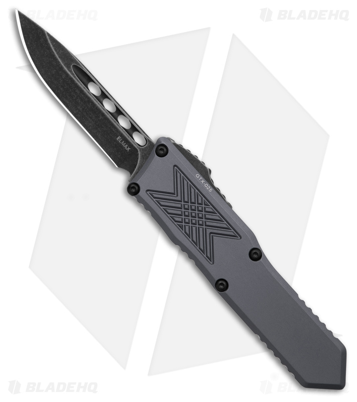 Guardian Tactical GTX-025 Limited Gray OTF Automatic Knife (2.5" Black SW)