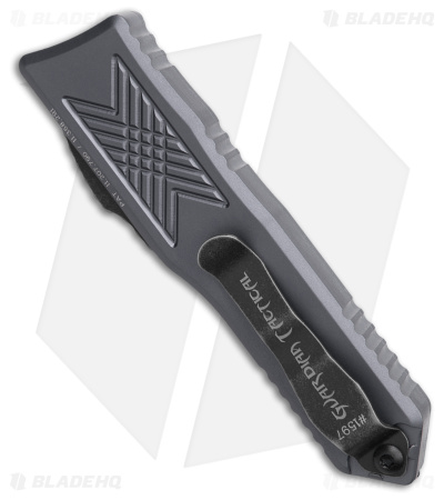 Guardian Tactical GTX-025 Limited Gray OTF Automatic Knife (2.5" Black SW) 