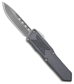 Guardian Tactical GTX-025 Limited Gray OTF Automatic Knife (2.5" Stonewash) 