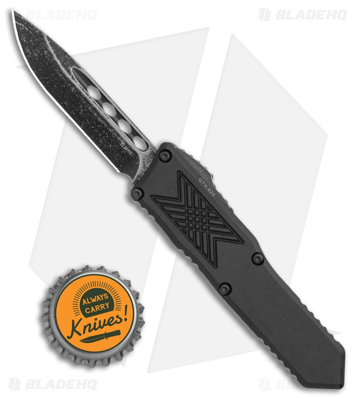 Guardian Tactical GTX-025 OTF Knife Black Aluminum Black SW
