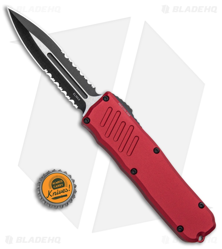 Guardian Tactical RECON-035 D/A  Dagger OTF Auto Red (3.3" Two-Tone Serr) 