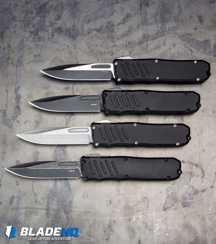 Guardian Tactical RECON-035 D/A OTF Automatic Knife (3.3" Stonewash) 