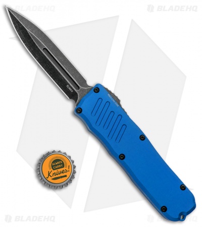 Guardian Tactical RECON-035 D/A  Dagger OTF Automatic Knife Blue (3.3" Dark SW) 