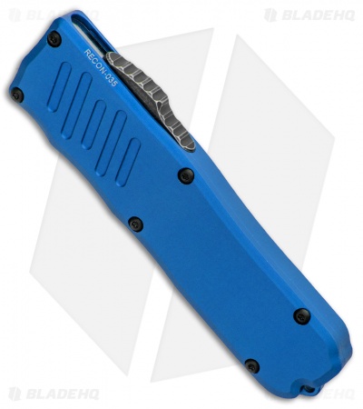 Guardian Tactical RECON-035 D/A  Dagger OTF Automatic Knife Blue (3.3" Dark SW) 