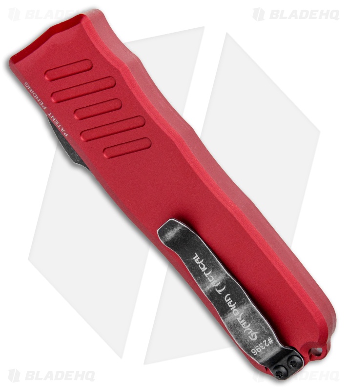 Guardian Tactical RECON-035 D/A  Dagger OTF Automatic Knife Red (3.3" Dark SW)