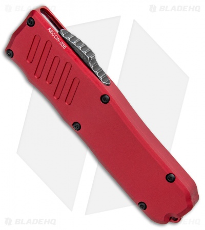 Guardian Tactical RECON-035 D/A  Dagger OTF Automatic Knife Red (3.3" Dark SW)