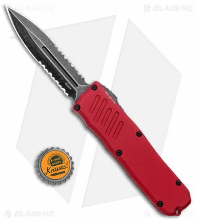 Guardian Tactical RECON-035 D/A  Dagger OTF Automatic Knfe Red (3.3" DSW Serr) 