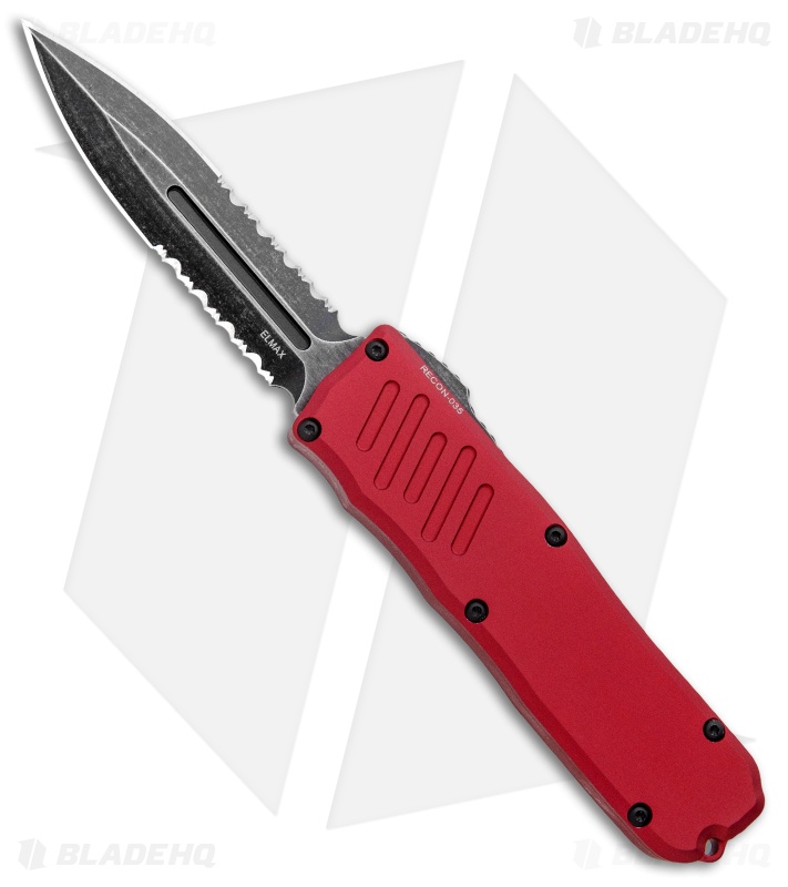 Guardian Tactical RECON-035 D/A Dagger OTF Automatic Knfe Red (3.3" DSW Serr)