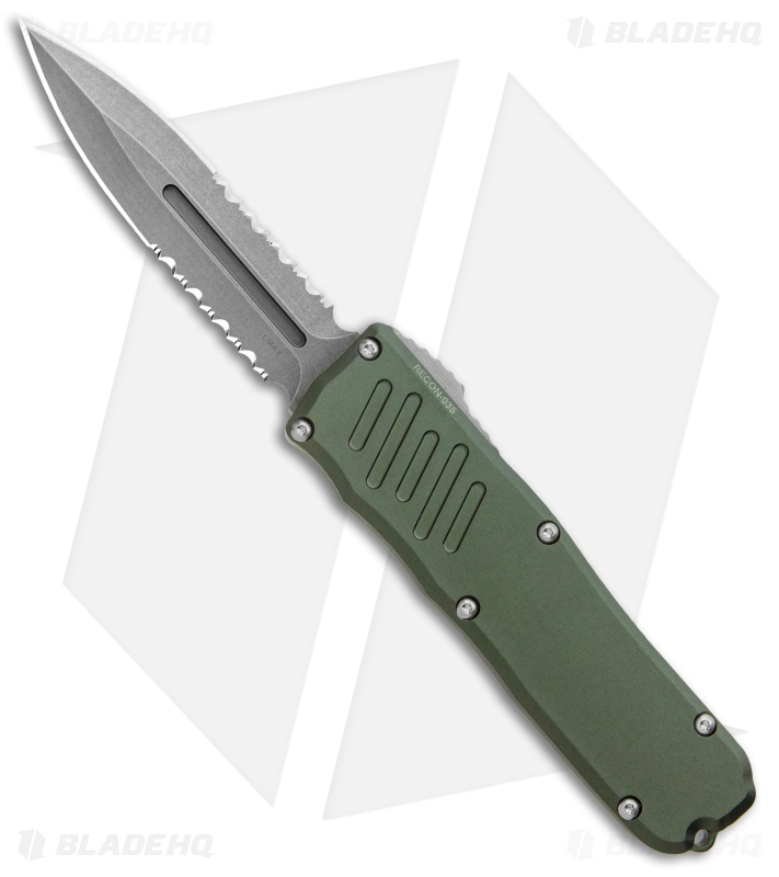 Guardian Tactical RECON-035 D/A Dagger OTF Auto OD (3.3" Stonewash Serr)