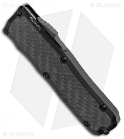 Guardian Tactical RECON-035 D/A OTF Automatic Knife CF Inlay (3.3" Black)