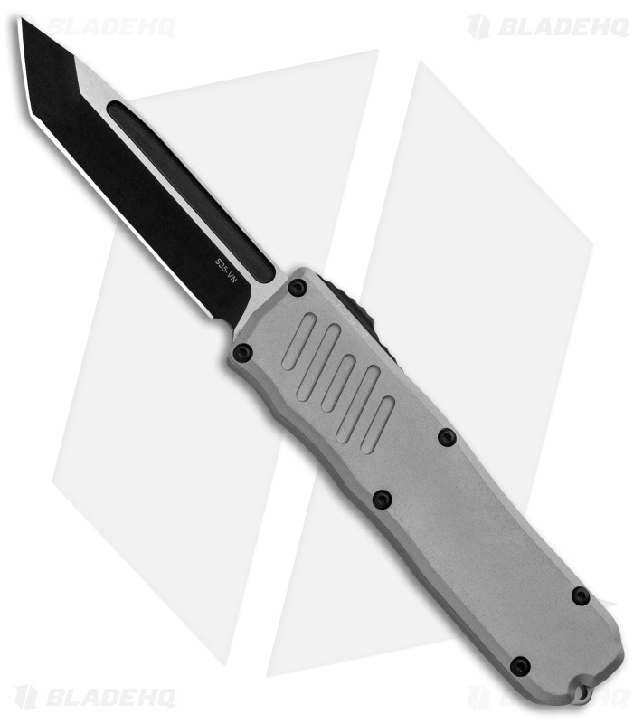 Guardian Tactical RECON-035 Tanto D/A OTF Automatic Knife Gray (3.3" Two-Tone)