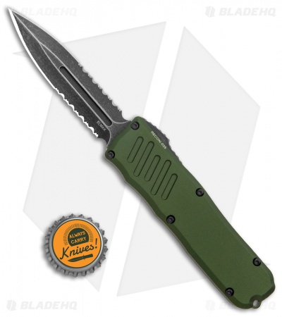 Guardian Tactical RECON-035 Dagger OTF Auto Knife OD Green (3.3" Dark SW Serr)