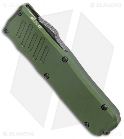 Guardian Tactical RECON-035 Dagger OTF Auto Knife OD Green (3.3" Dark SW Serr)