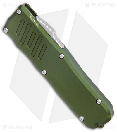 Guardian Tactical RECON-035 Tanto OTF Auto Knife OD Green (3.3" BB/SW Serr) 