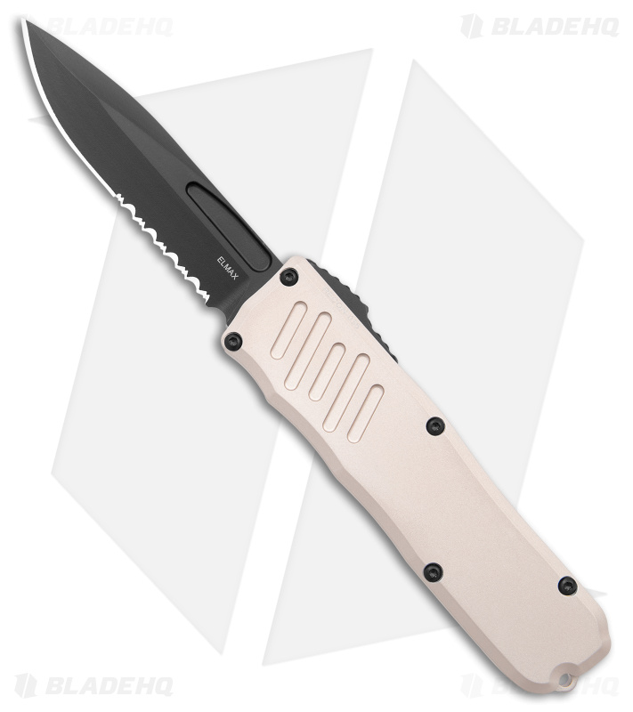 Guardian Tactical RECON-035 D/A OTF Auto Knife Tan Alum (3.4" Black Serr)