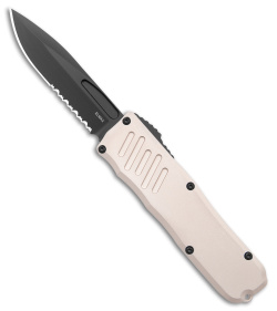 Guardian Tactical RECON-035 D/A OTF Auto Knife Tan Alum (3.4" Black Serr) 