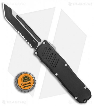 Guardian Tactical RECON-035 Tanto OTF Automatic Knife Black (3.3" Two Tone Serr)