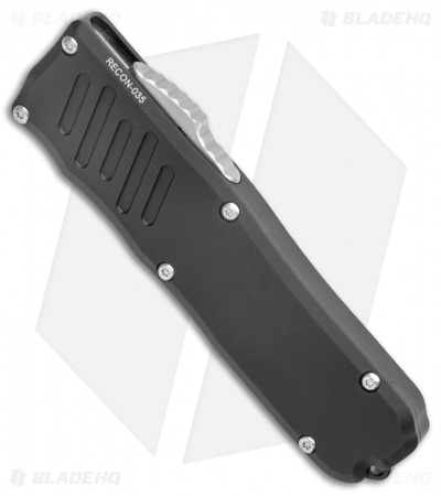 Guardian Tactical RECON-035 Tanto OTF Automatic Knife Black (3.3" Two Tone Serr)