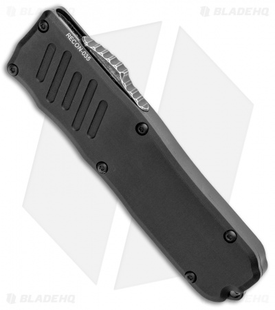 Guardian Tactical RECON-035 Tanto D/A OTF Automatic Knife (3.3" Dark SW Serr) 