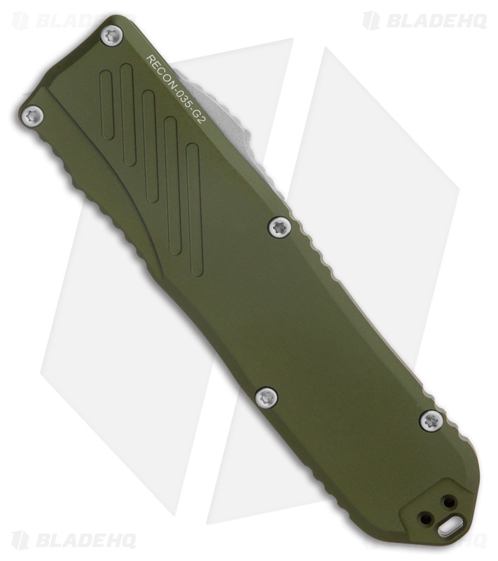 Guardian Tactical RECON-035 G2 S/E OTF MagnaCut Knife OD Green (3" Dark SW Serr)