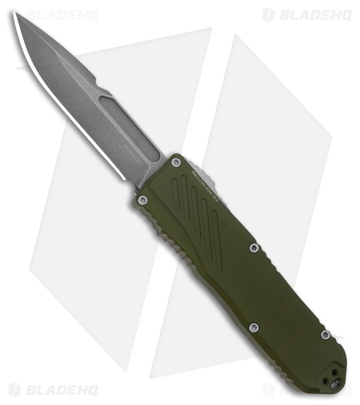 Guardian Tactical RECON-035 G2 S/E OTF MagnaCut Knife OD Green (3.3" SW)
