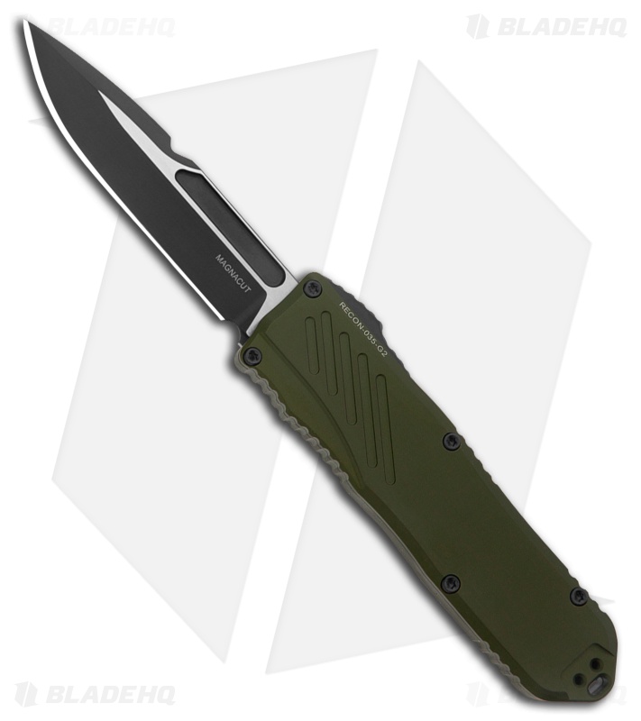 Guardian Tactical RECON-035 G2 S/E OTF MagnaCut Knife OD Green (3.3" Two-Tone)