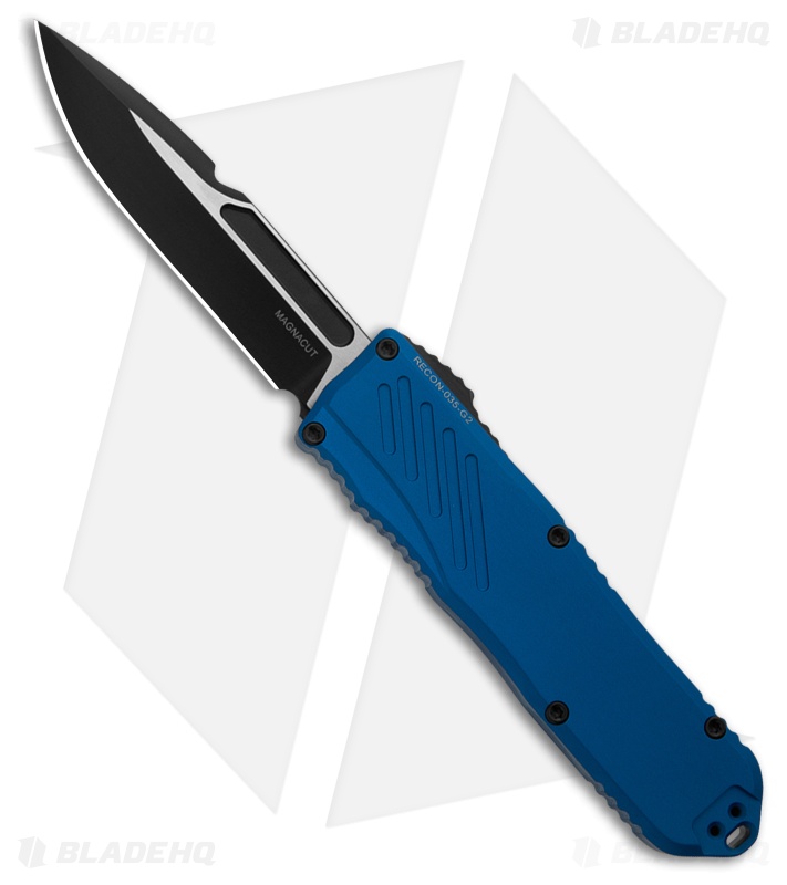 Guardian Tactical RECON-035 G2 S/E OTF MagnaCut Knife Blue Al (3.3" Two-Tone)