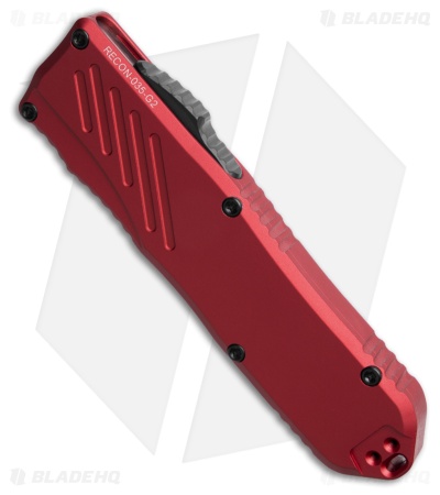 Guardian Tactical RECON-035 G2 S/E OTF MagnaCut Knife Red (3.3" Two-Tone Serr)