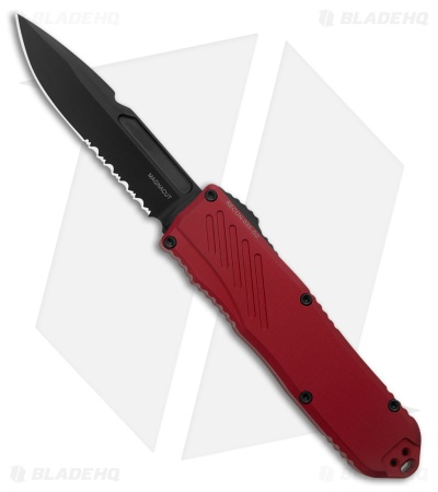 Guardian Tactical RECON-035 G2 S/E OTF MagnaCut Knife Red Al (3.3" Black Serr)