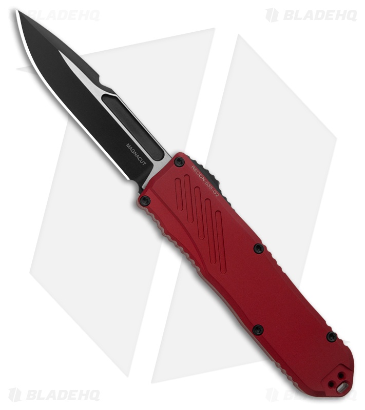 Guardian Tactical RECON-035 G2 S/E OTF MagnaCut Knife Red Al (3.3" Two-Tone)
