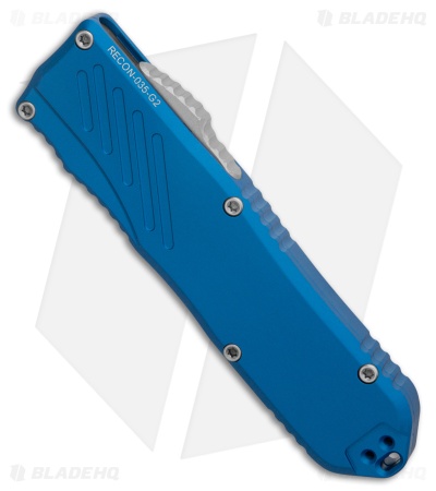Guardian Tactical RECON-035 G2 T/E OTF Knife Blue Aluminum (3.3" SW)