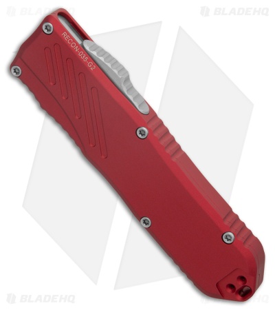 Guardian Tactical RECON-035 G2 T/E OTF Knife Red Aluminum (3.3" SW)
