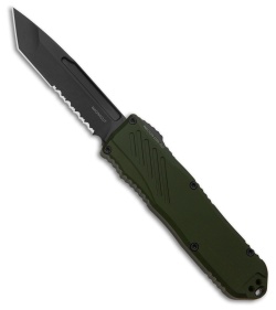 Guardian Tactical RECON-035 G2 T/E OTF MagnaCut Knife OD Green (3.3" Black Serr)
